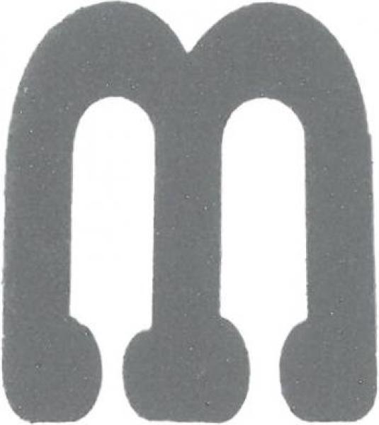 Bügelapplikation Reflex Buchstabe M  30x34mm